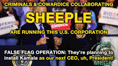 CRIMINALS PARDONING EACH OTHER & COWARDICE COLLABORATING SHEEPLE ARE RUNNING THIS U.S. CORPORATION | FALSE FLAG OPERATION: They’re planning to install Kamala as our next CEO, uh, President!