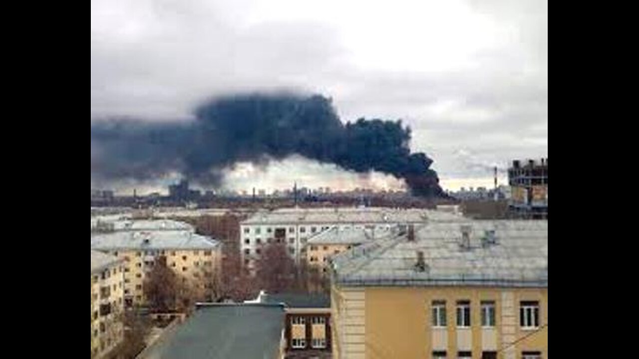 ტელეგრამი. კონტრშეტევა რუსეთში: ეკატერინბურგში იწვის ურალმაშის ქარხნის ცეხი. 01. 04. 2024