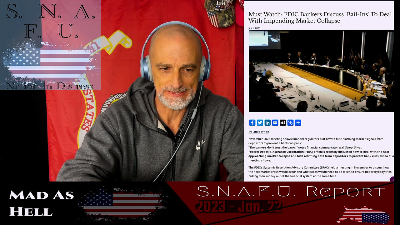 SNAFU-Report 2023-01-22 (episode 7) - ANTI-Fa(ke), FDIC and coming crash, Mayans in Georgia