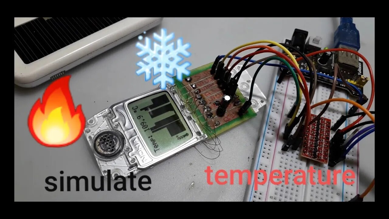 Simulate temperature with a potentiometer