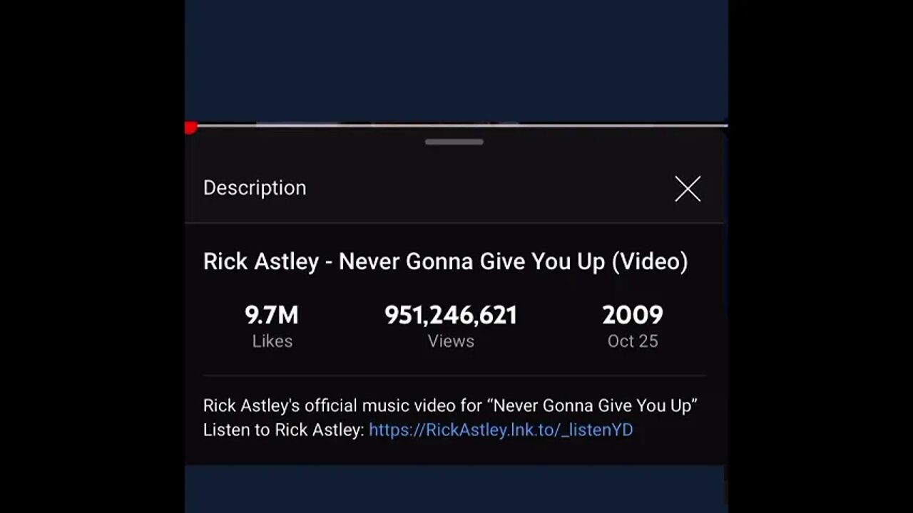 Did you join YouTube before Rick Astley uploaded Never gonna give you up? I was.