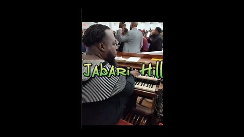 Jabari Hill on organ.. Give Thanks 🎹🎶🎵🔥