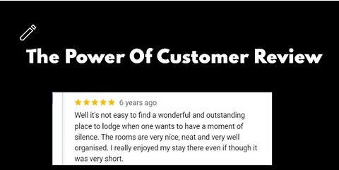 The Power Of Customer Reviews