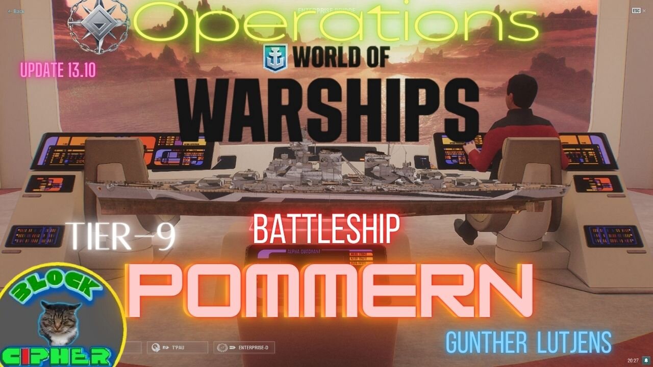 Premium Tier-9 Battleship POMMERN / Operations / Lutjens / update 13.10 | World of Warships