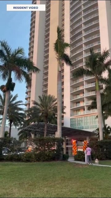 RAW: Firefighters at Oasis Grand