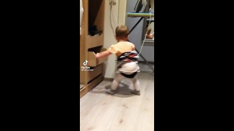 Funny baby on tiktok