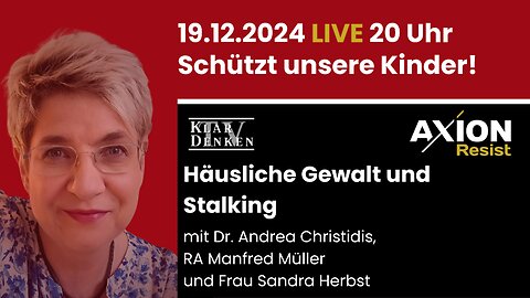 🔴 💥LIVE - Alexa fragt nach! bei Frau Dr. Andrea Christidis, RA Manfred Müller und Sandra Herbst💥