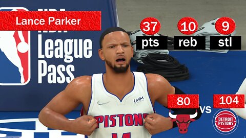 Lance Parker (LPZ) #Detroit vs #Chicago #NBA #myleague