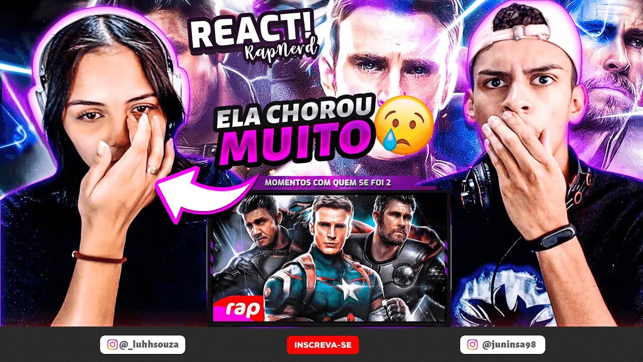 (ELA CHOROU) 😢 Rap do Capitão América, Thor e Gavião Arqueiro - MOMENTOS COM QUEM SE FOI 2 [React] 🔥