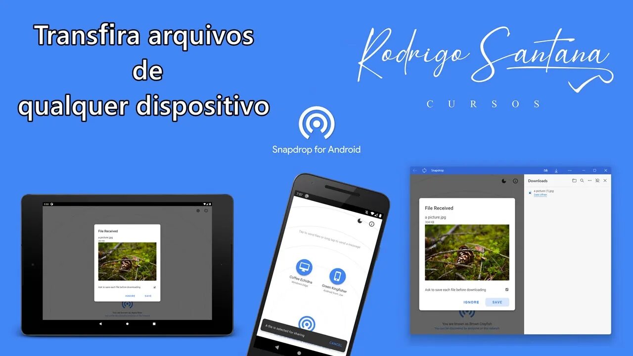 SnapDrop - Aplicativo e software para troca de arquivos - Programa excelente para músicos