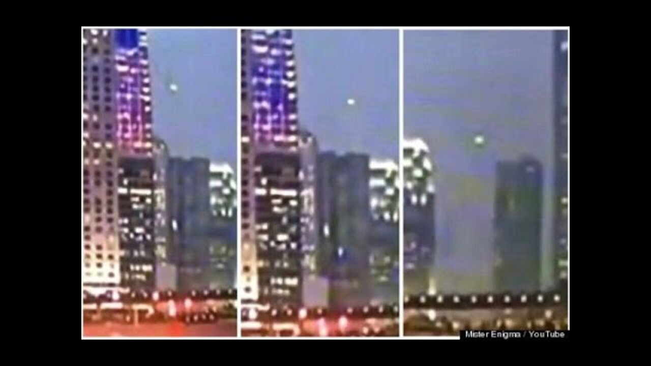 UFO over Hong Kong during protests. НЛО над Гонконгом во время демонстраций протеста