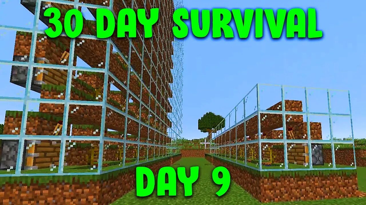 My First Fully Automatic Farms Are My Melon And Pumpkin | Minecraft - 30 Day Survival Day #9