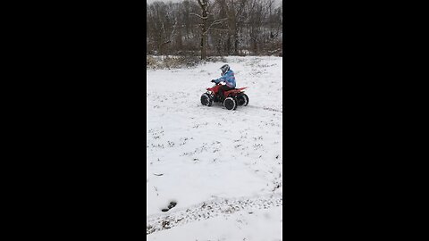 Trx90 donuts in the snow