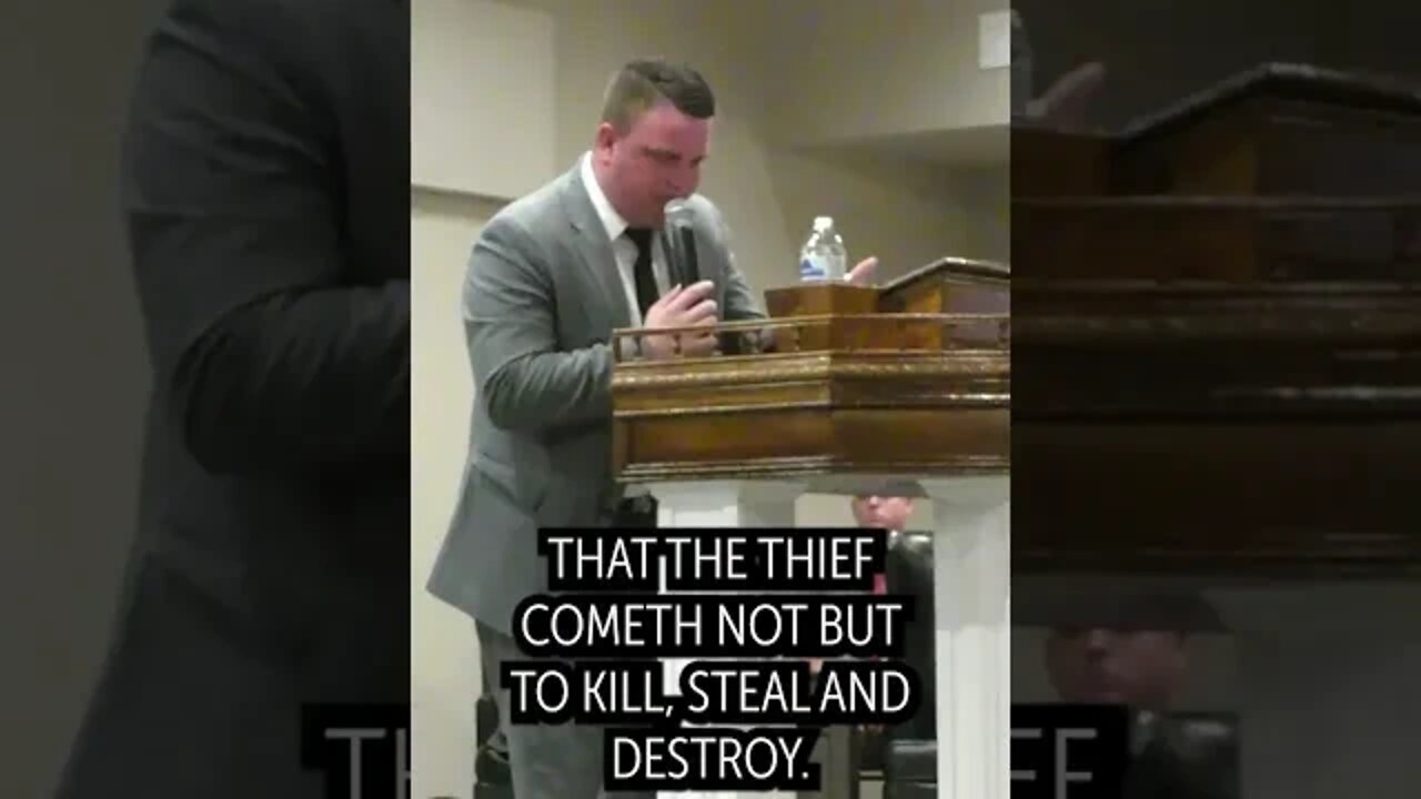 The thief cometh not, but for to steal, and to kill, and to destroy - Evangelist Heath Travis