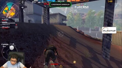 Live Free Fire com os parceiros TMJ #eoroper #vemjogar #colanalive