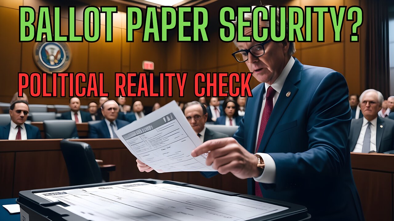 BALLOT PAPER SECURITY? Political Reality Check