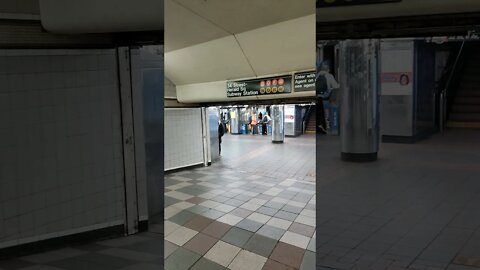 West 34th Street Herald Square subway station in New York City 2021.