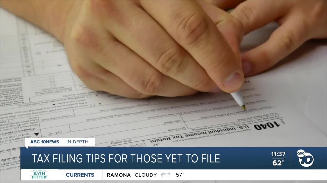 Tax filing tips for those yet to file