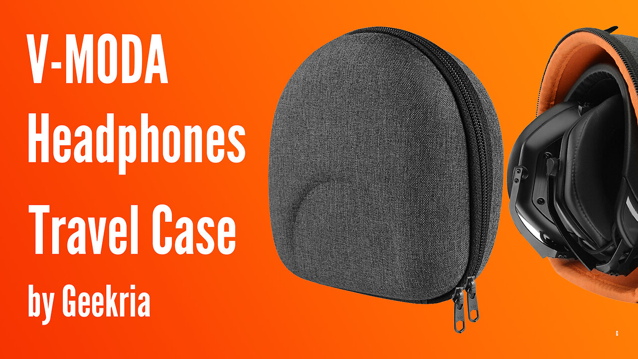 V-MODA Over-Ear Headphones Travel Case, Hard Shell Headset Carrying Case | Geekria