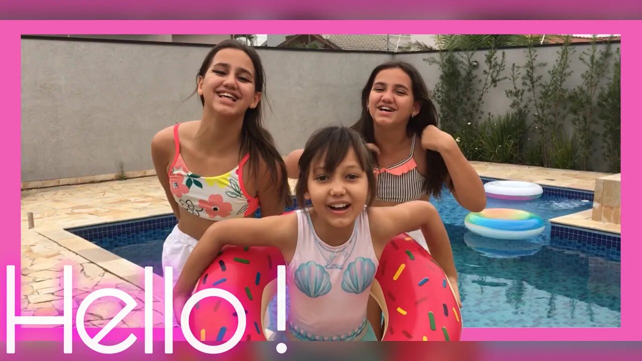 DESAFIO DA PISCINA - RETORNO 😍 / 3 irmãs demais - kids fun