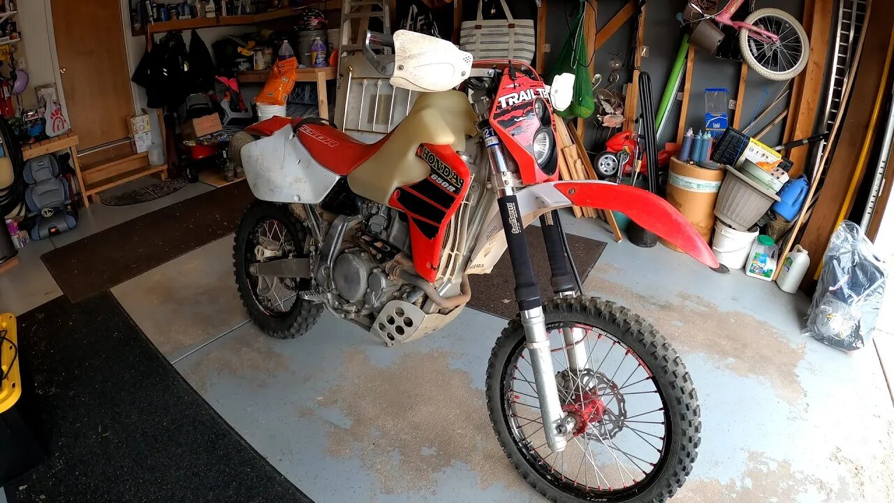 Honda XR650R - Cleaned up and waiting to be picked up!