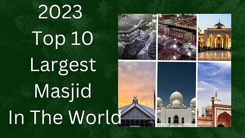 Top 10 Largest Masjid in the world | Largest Masjid | Masjid