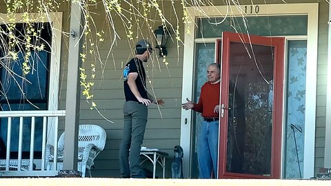 Elderly Man Gets SURPRISE when I KNOCKED on his door