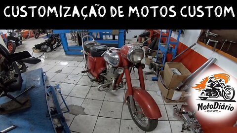 Customização de motos custom, começando a depenar a MOSCA VAREJEIRA