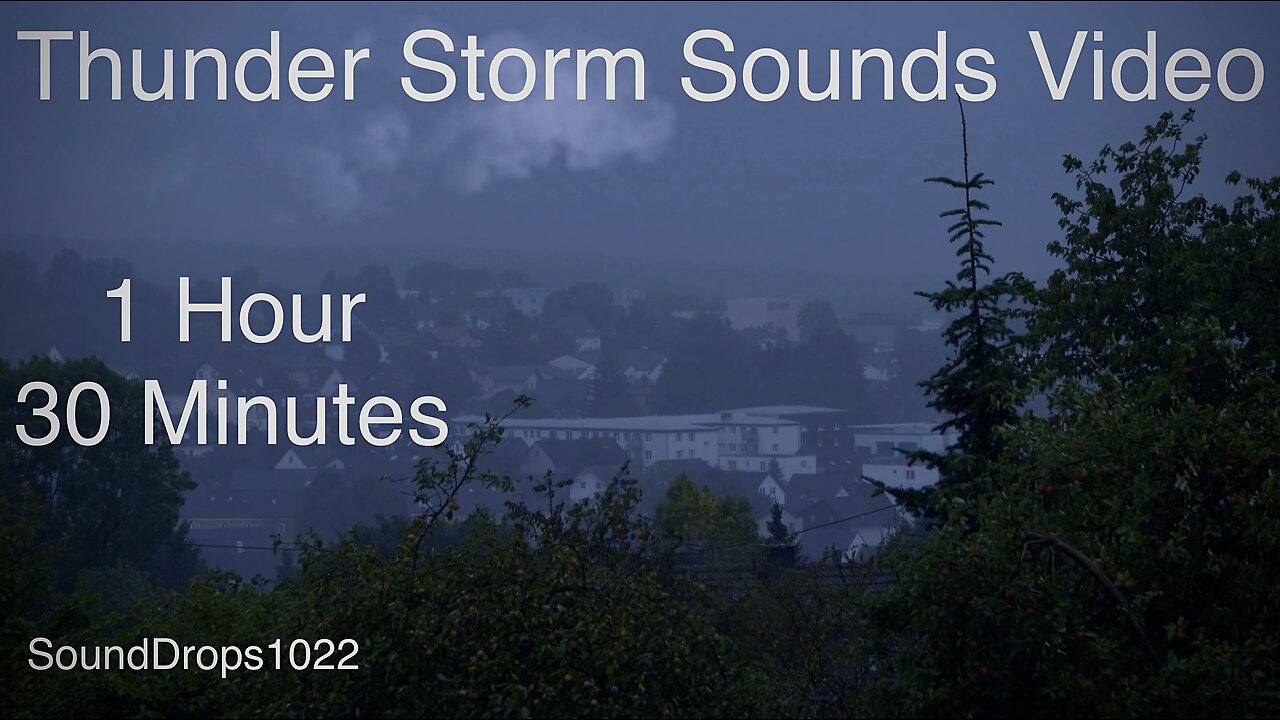 Get Nap Time With 1 Hour And 30 Minutes Of Thunderstorm Sounds Video