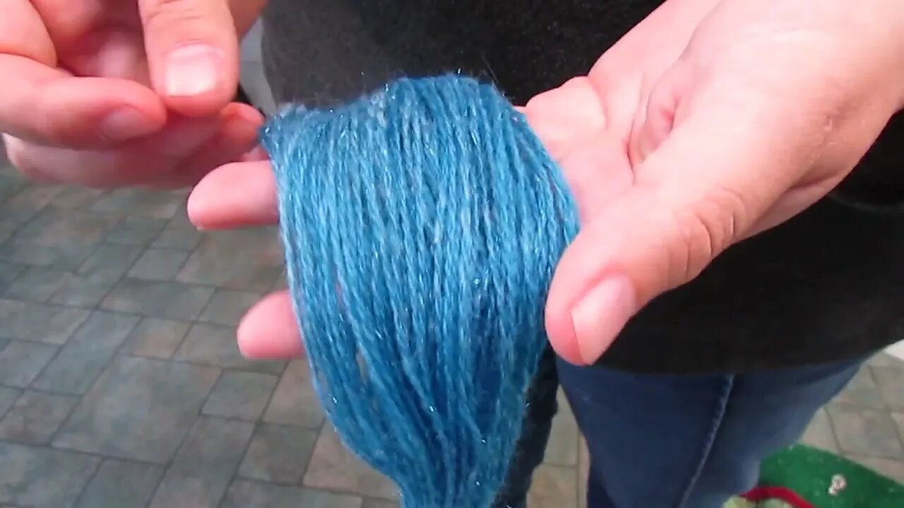 Blue Mystique finished Skein