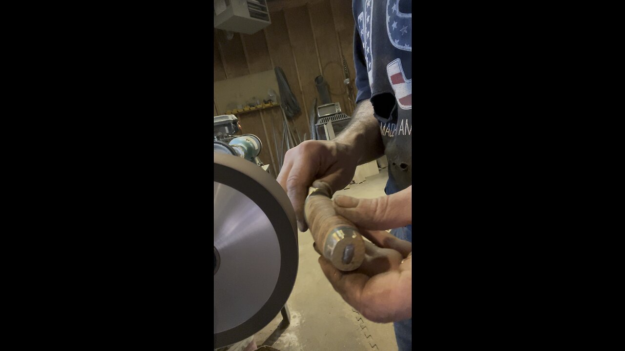 Shaping a traditional leather stacked knife