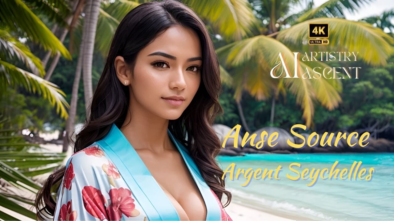 4K AI Artistry Lookbook l Anse Source Argent Seychelles l Beach Kimonos l #ai #aiartstyascent