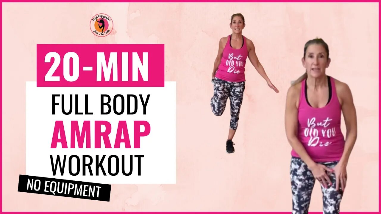 20-Minute FULL BODY Workout - Cardio AMRAP A | For Women Over 50