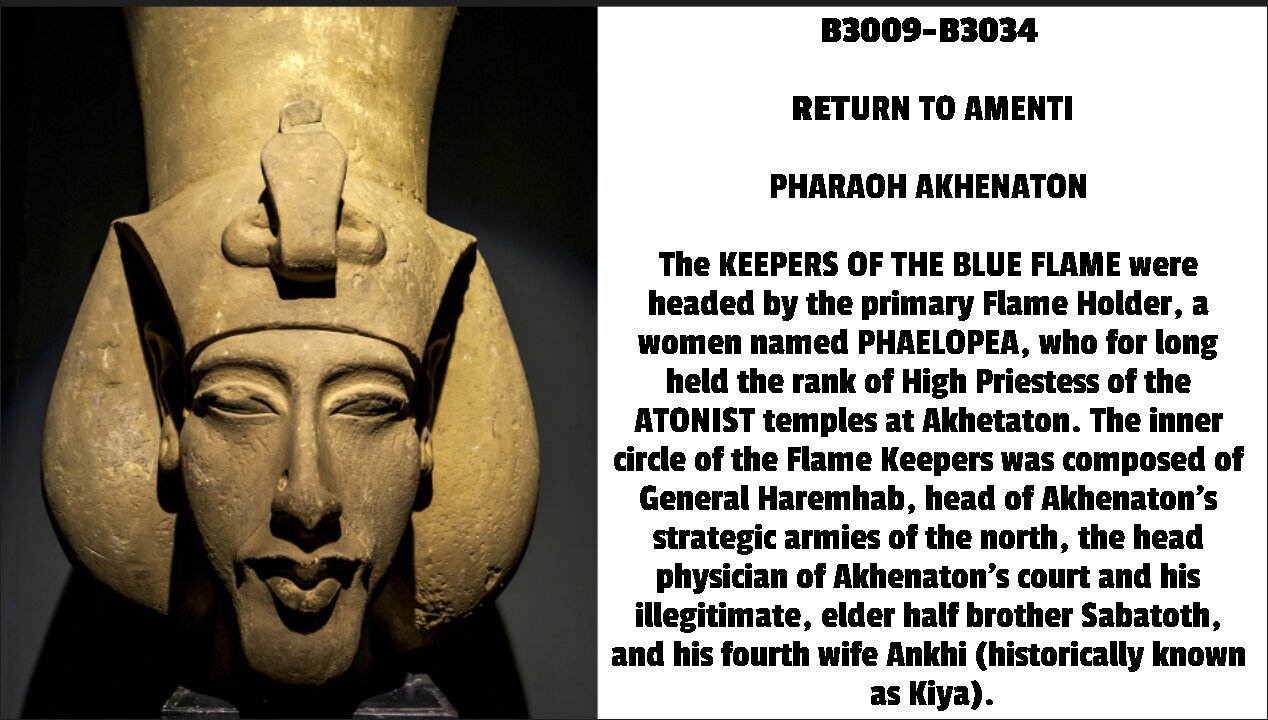 The KEEPERS OF THE BLUE FLAME were headed by the primary Flame Holder, a women named PHAELOPEA, who