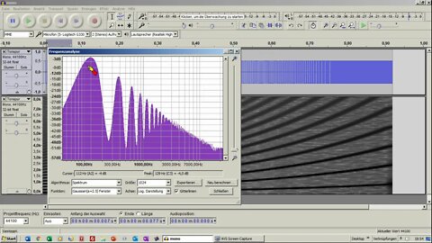 Spektralanalyse 3 ►Weiteres Beispiel in Audacity