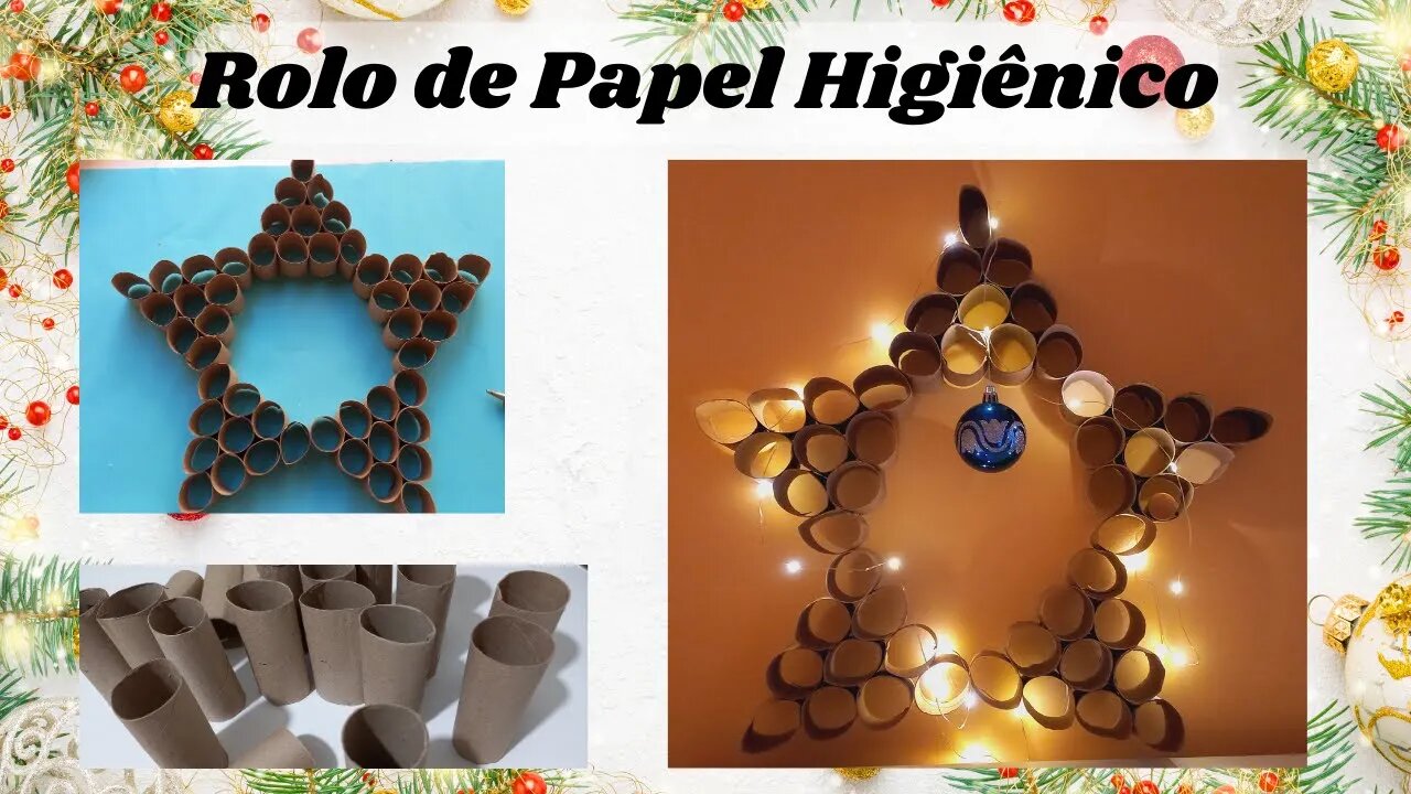 DIY - ARTESANATO COM PAPELÃO/IDEIA PARA O NATAL/CARDBOARD CRAFT