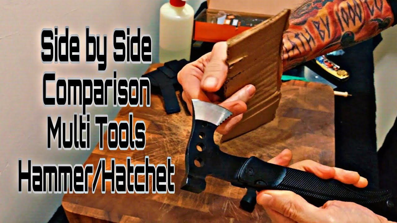 Multi Tool Side by Side Look - Hammer & Hatchet