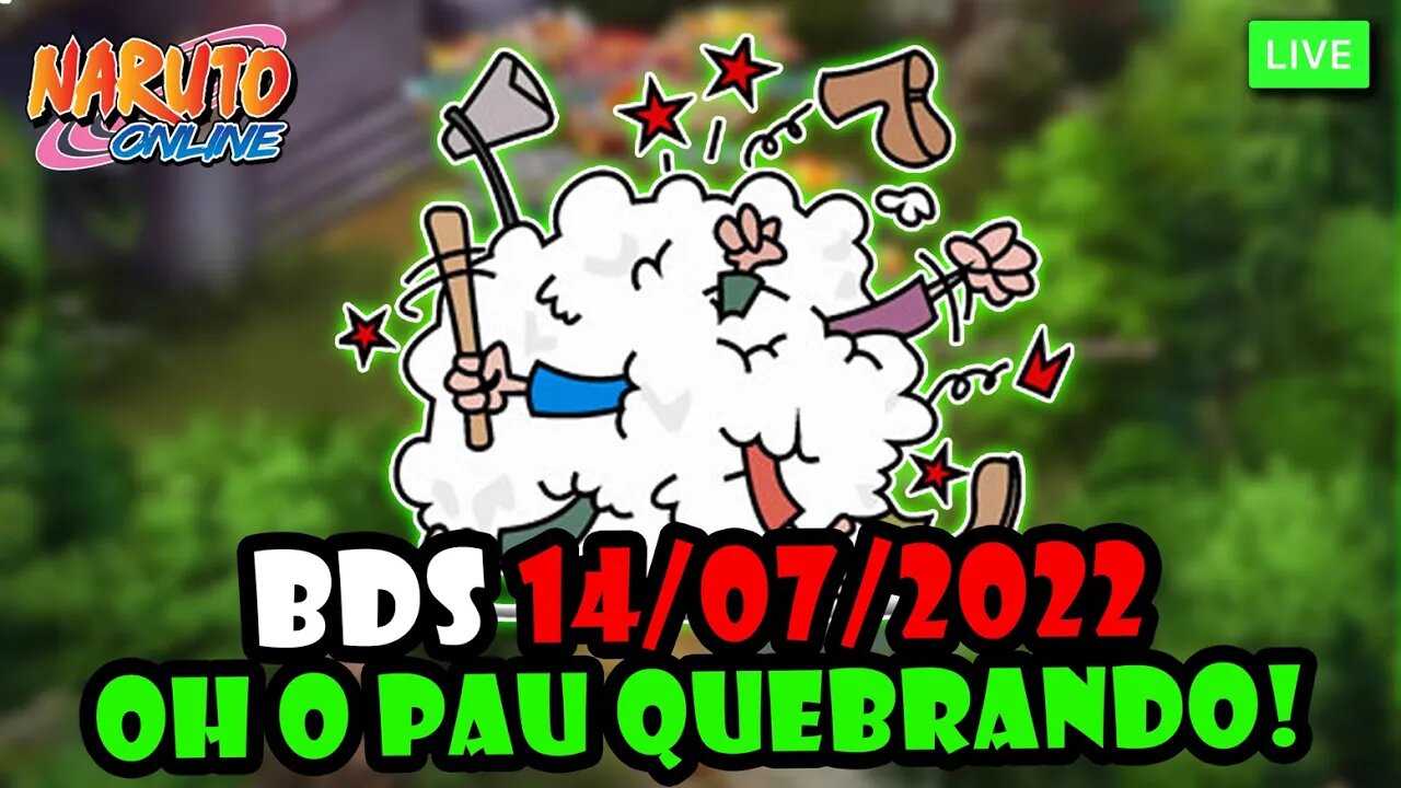 BDS 14/07/2022 Naruto Online - Vamos na voadora! Ficamos em primeirão mas deu trabalho!