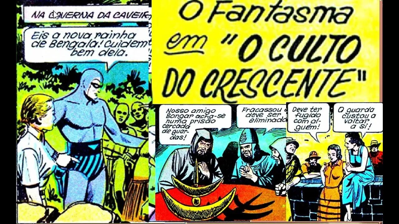 O FANTASMA E O CULTO DO CRESCENTE #comics #gibi #quadrinhos #historieta #bandadesenhada