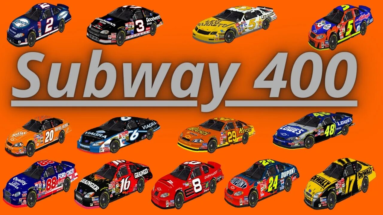 Ai Nascar Simulation Racing Subway 400 Rockingham