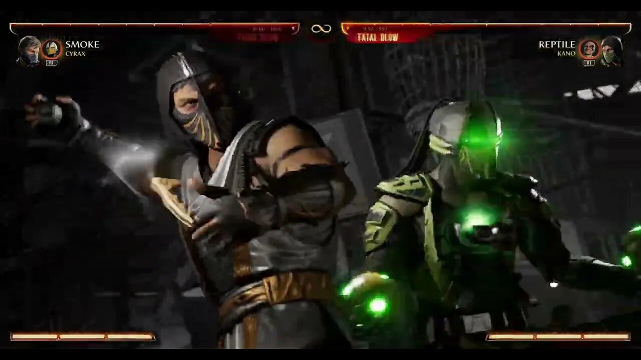 Mortal Kombat 1 2023 Smoke & Cyrax Kameo Fatal Blow