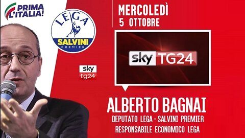 🔴 Interventi dell' On. Alberto Bagnai, Responsabile economico Lega, ospite a Sky Economia (5/10/22).