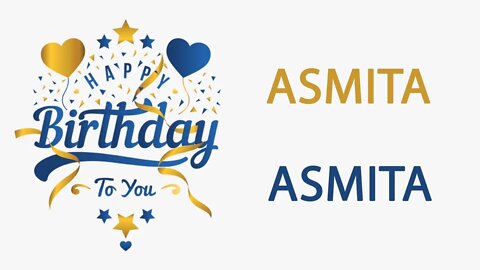 Happy Birthday to Asmita - Hindi Birthday Wish From Birthday Bash