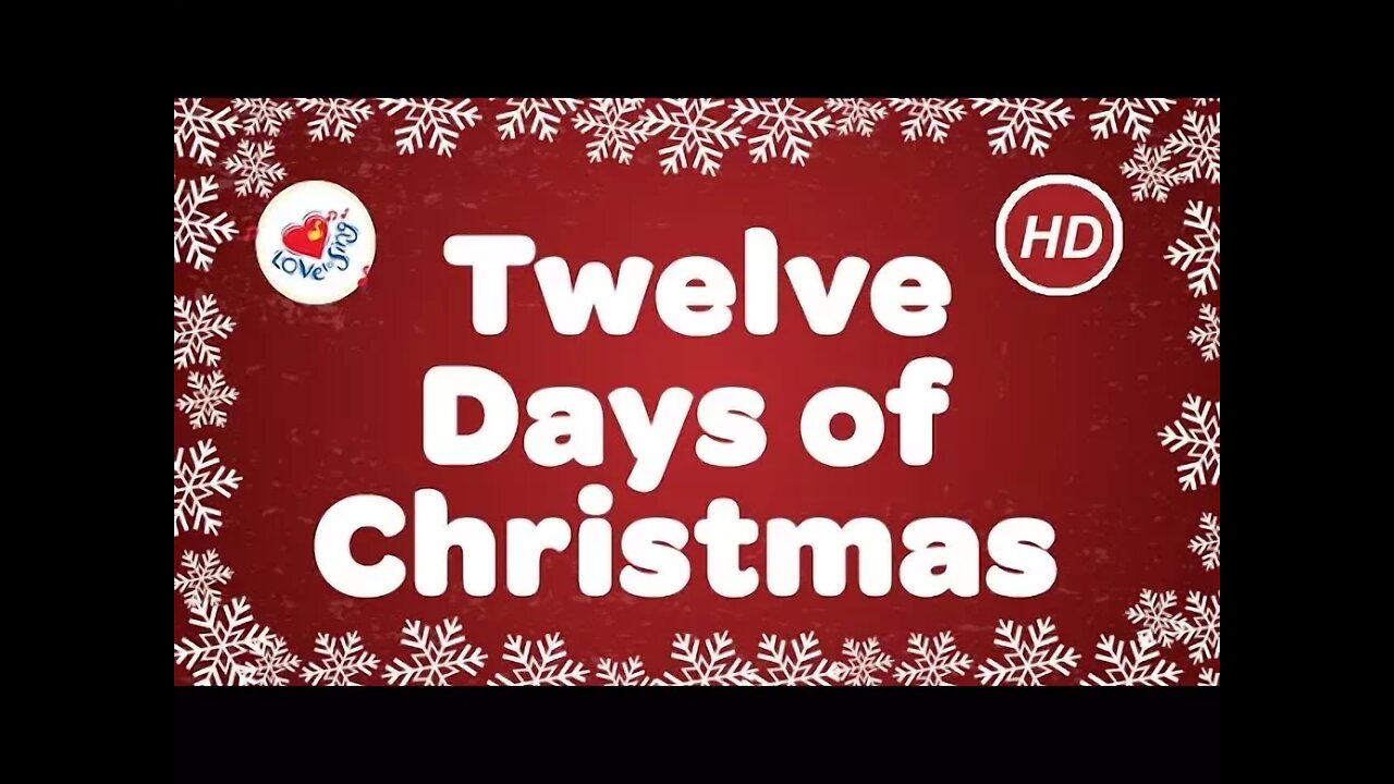 Twelve Days of Christmas with Lyrics | Popular Christmas Songs