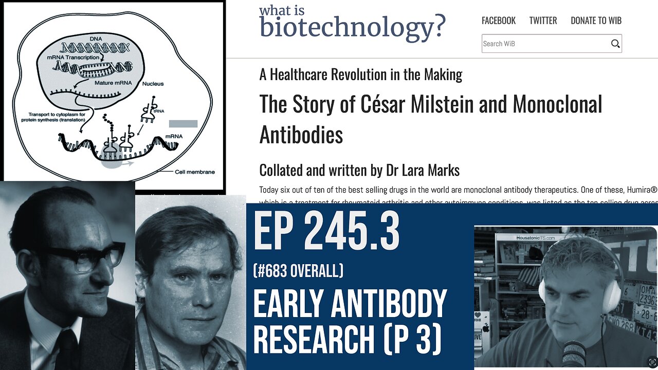 "The Story of Cesar Milstein and Monoclonal Antibodies" P3: Early antibody research (245.3)