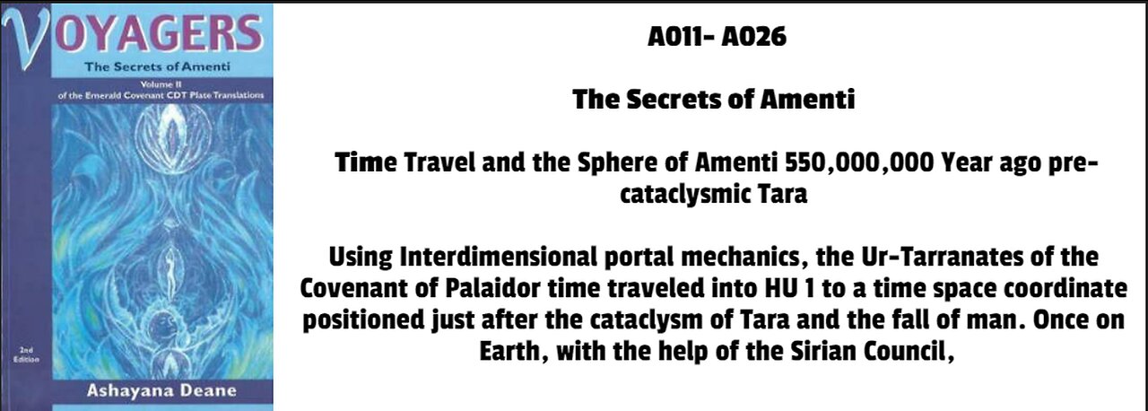 Using Interdimensional portal mechanics, the Ur-Tarranates of the Covenant of Palaidor time traveled