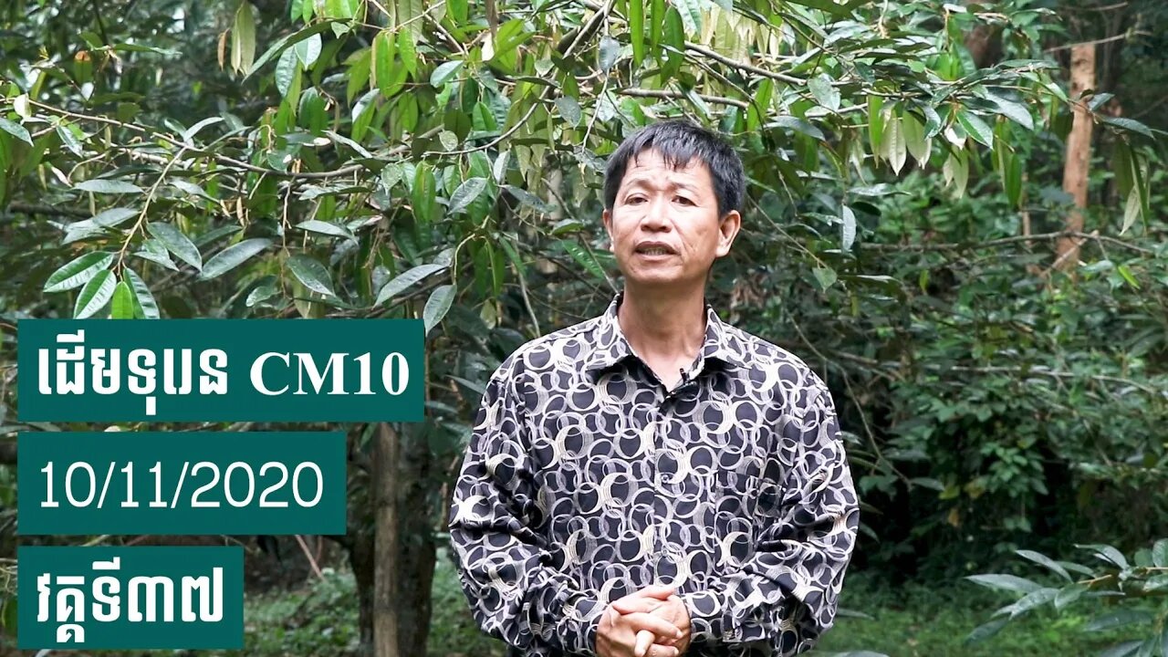 (10.11.2020) ដើមទុរេន CM 10 (វគ្គទី37) - ឈុន កាំង (Chhun Kang) 012829999