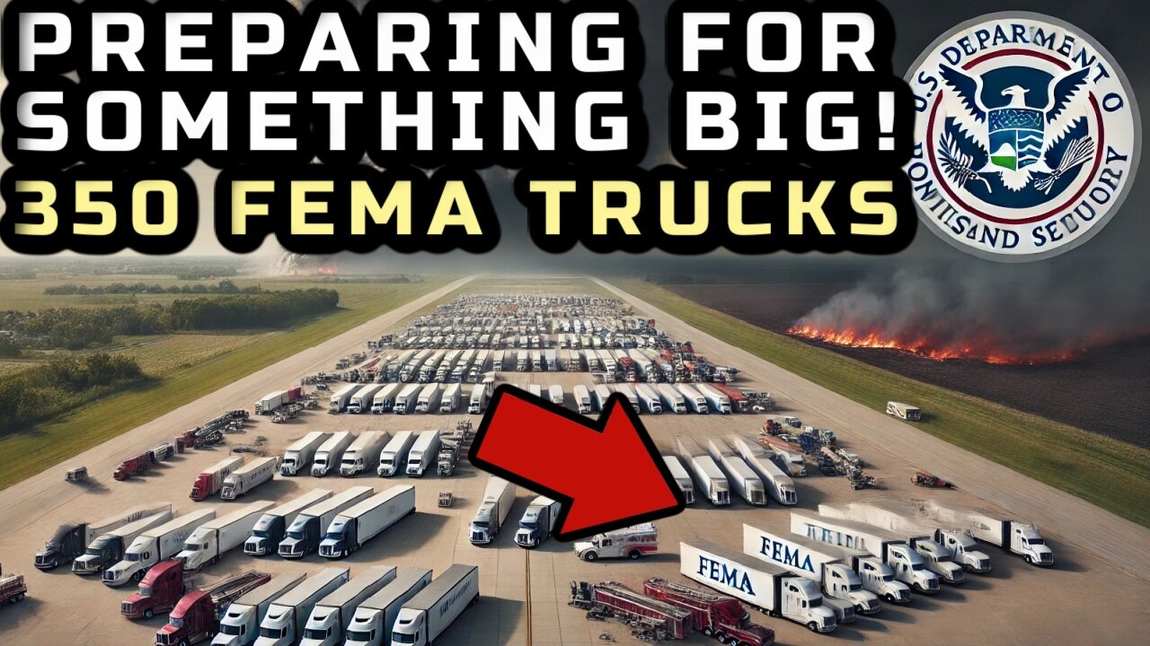 HUGE FEMA CONVOY SETS UP IN RURAL MICHIGAN