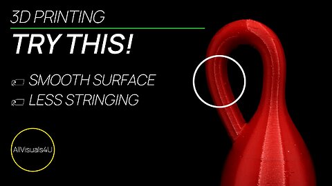 🥓 Stringing 3D Printing - 3D Print Settings - 3D Print Timelapse - Klein Bottle 3D Print