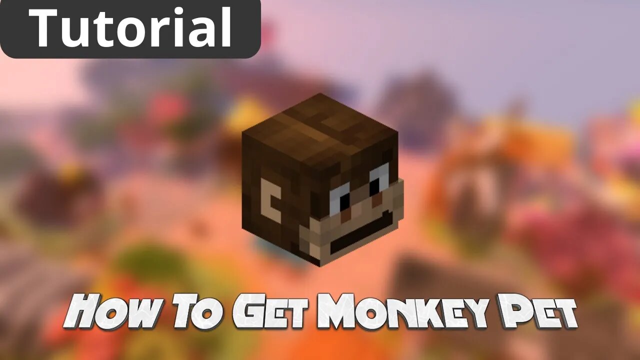 How To Get MONKEY PET in Hypixel Skyblock